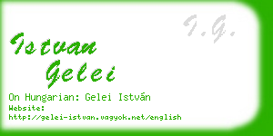 istvan gelei business card