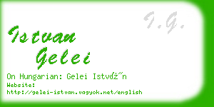 istvan gelei business card